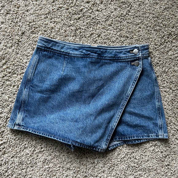 Madewell Blue Denim Skort - Picture 1 of 3